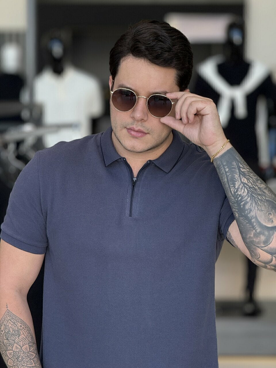 Polo Calvin Klein Piquet Desagulhado Masculino