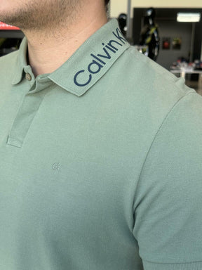 Polo Calvin Klein Logo Gola Masculino