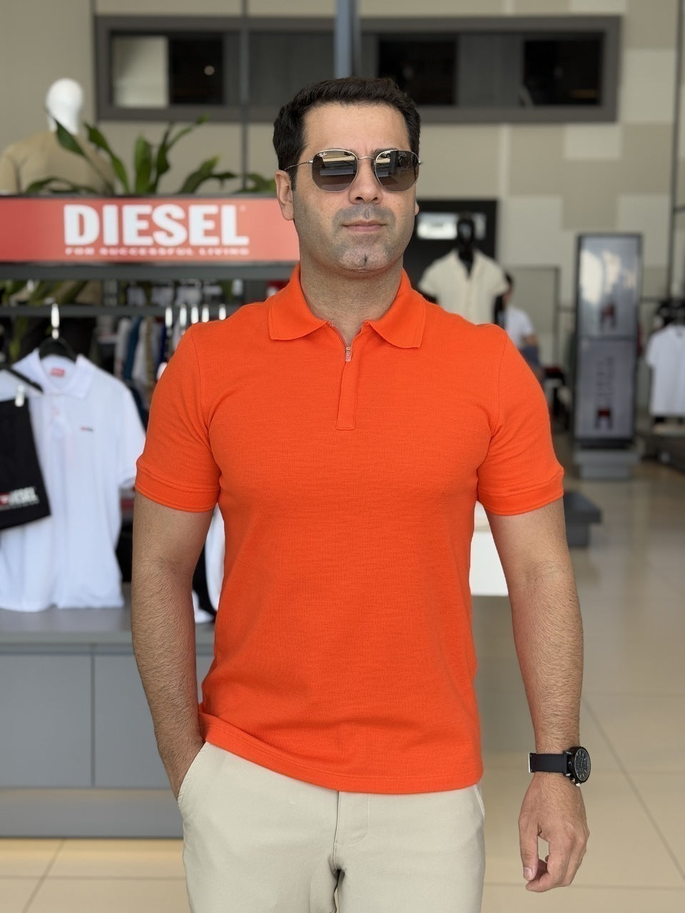 Polo Impire High Standard com Zíper Masculino
