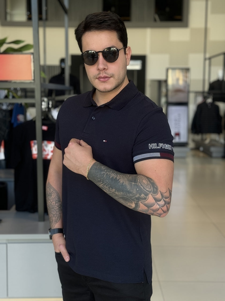 Polo Tommy Hilfiger Slim Fit Masculino