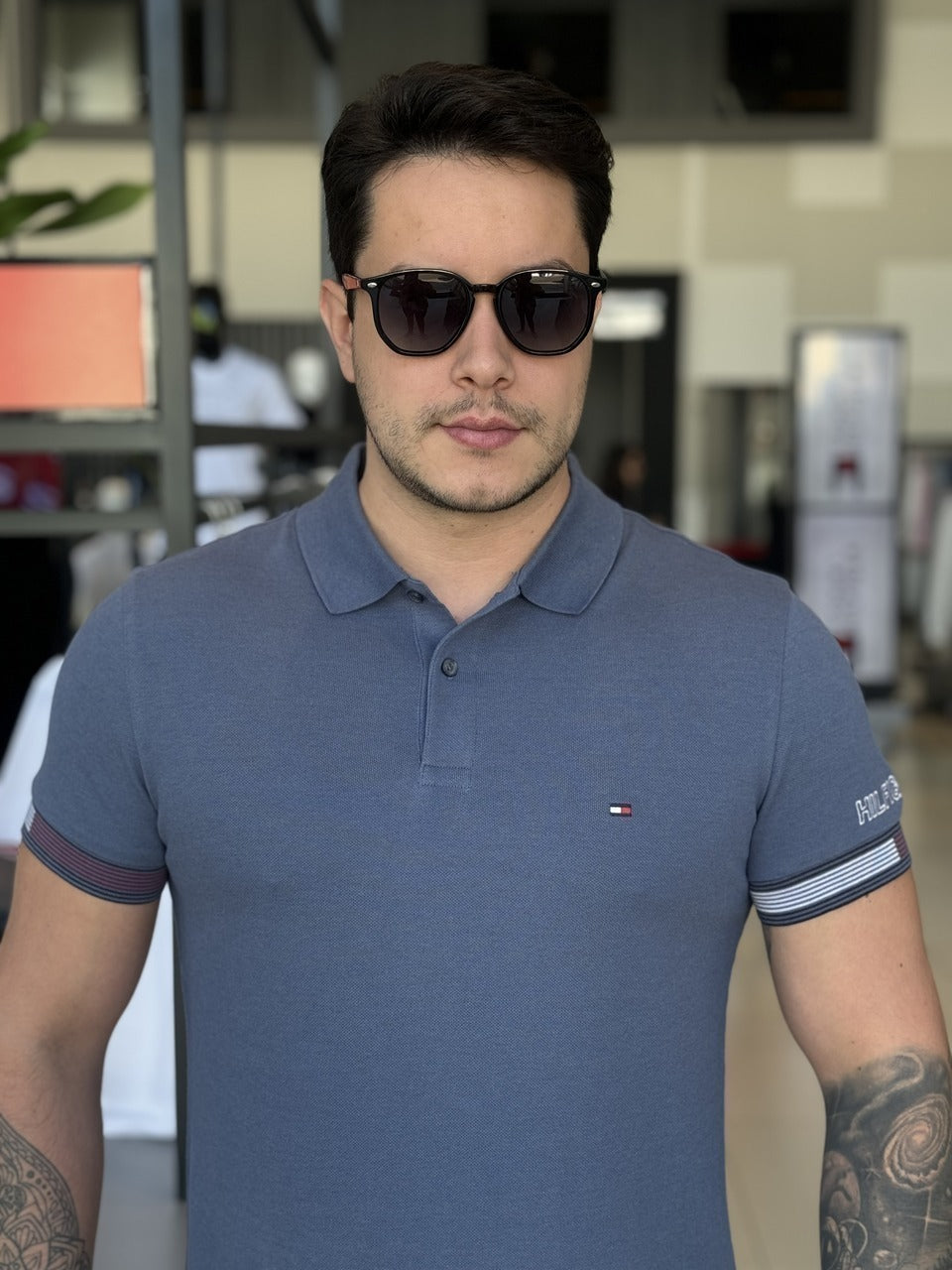 Polo Tommy Hilfiger Slim Fit Masculino