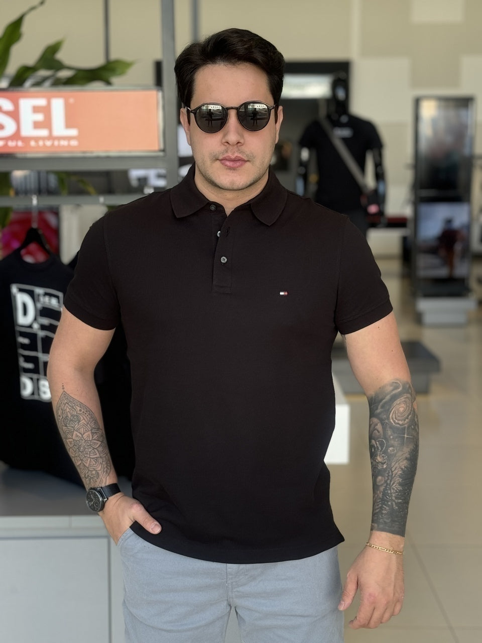 Polo Tommy Hilfiger Slim Fit 1985 Masculino