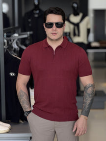 Polo Impire Tricot Listras Masculino