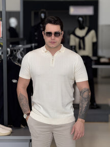 Polo Impire Tricot Listras Masculino