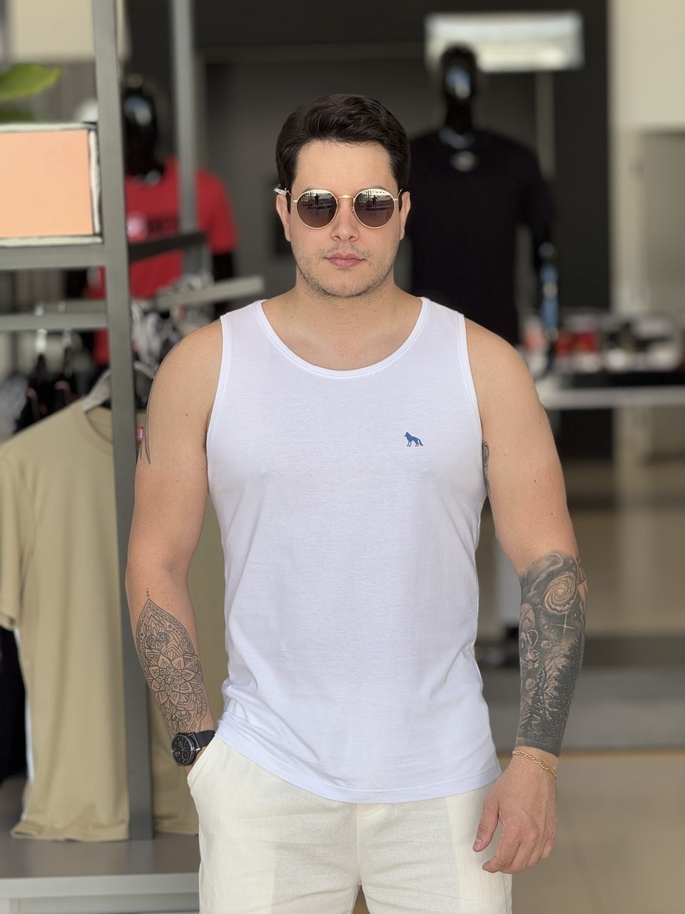 Regata Acostamento Casual Masculino
