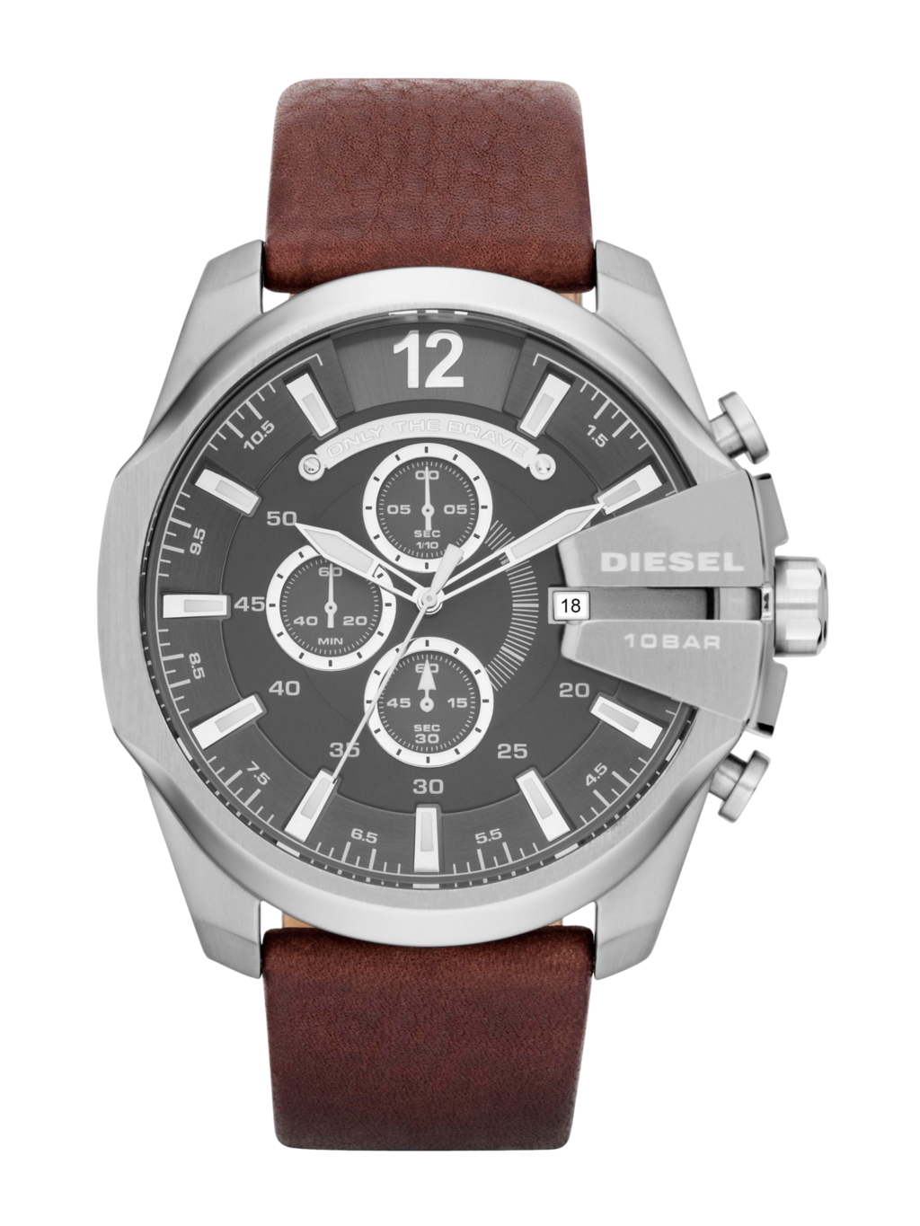 Relógio Diesel DZ4290B1 G2NX Aço Inox e Pulseira em Couro Masculino