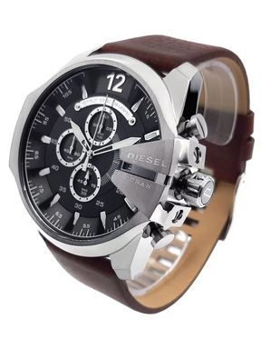 Relógio Diesel DZ4290B1 G2NX Aço Inox e Pulseira em Couro Masculino