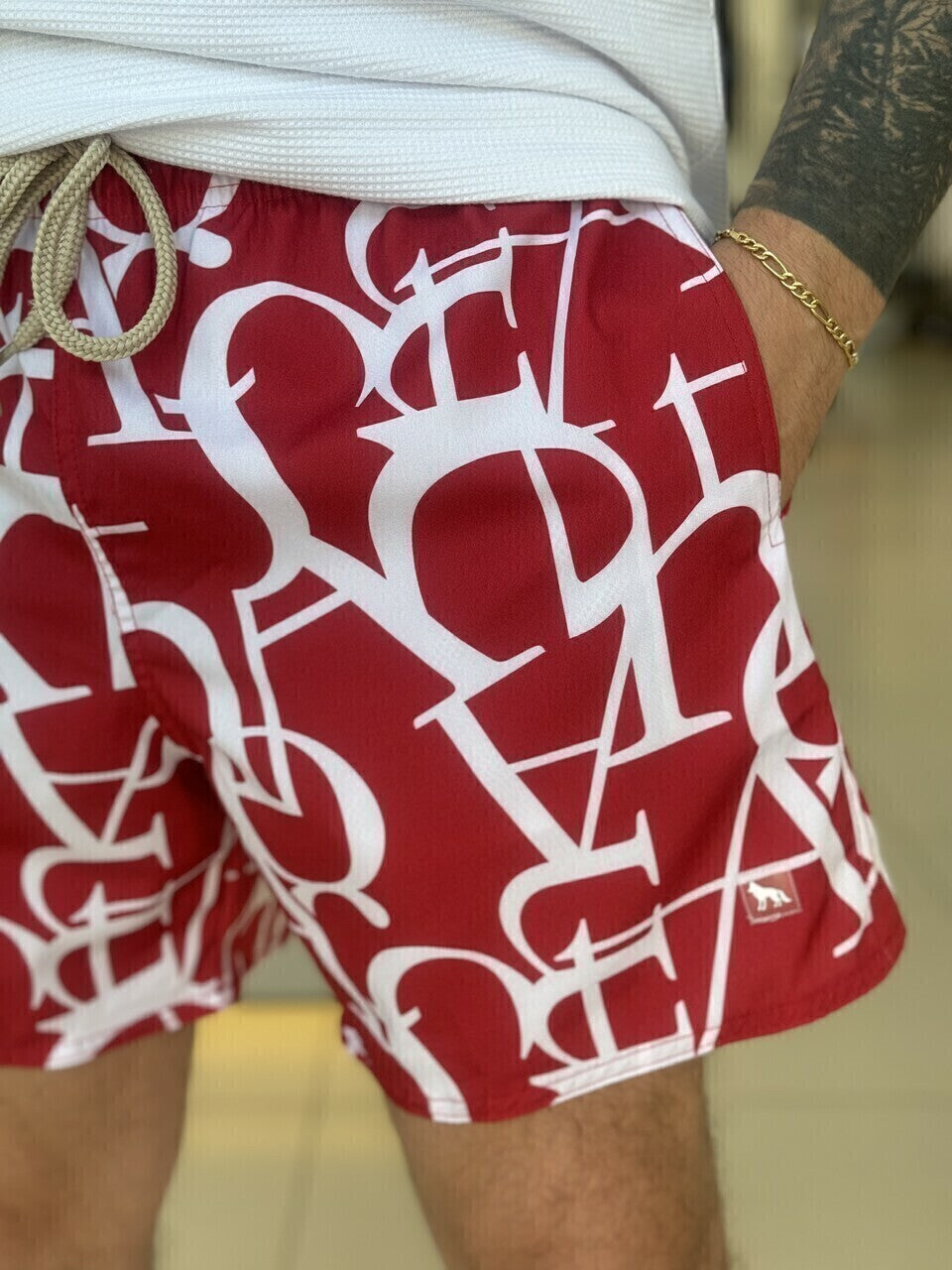 Short Acostamento Elastano Masculino