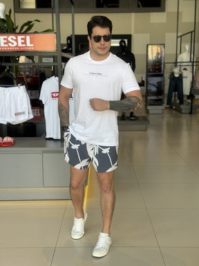 Short Calvin Klein Estampa Folhagem Masculino