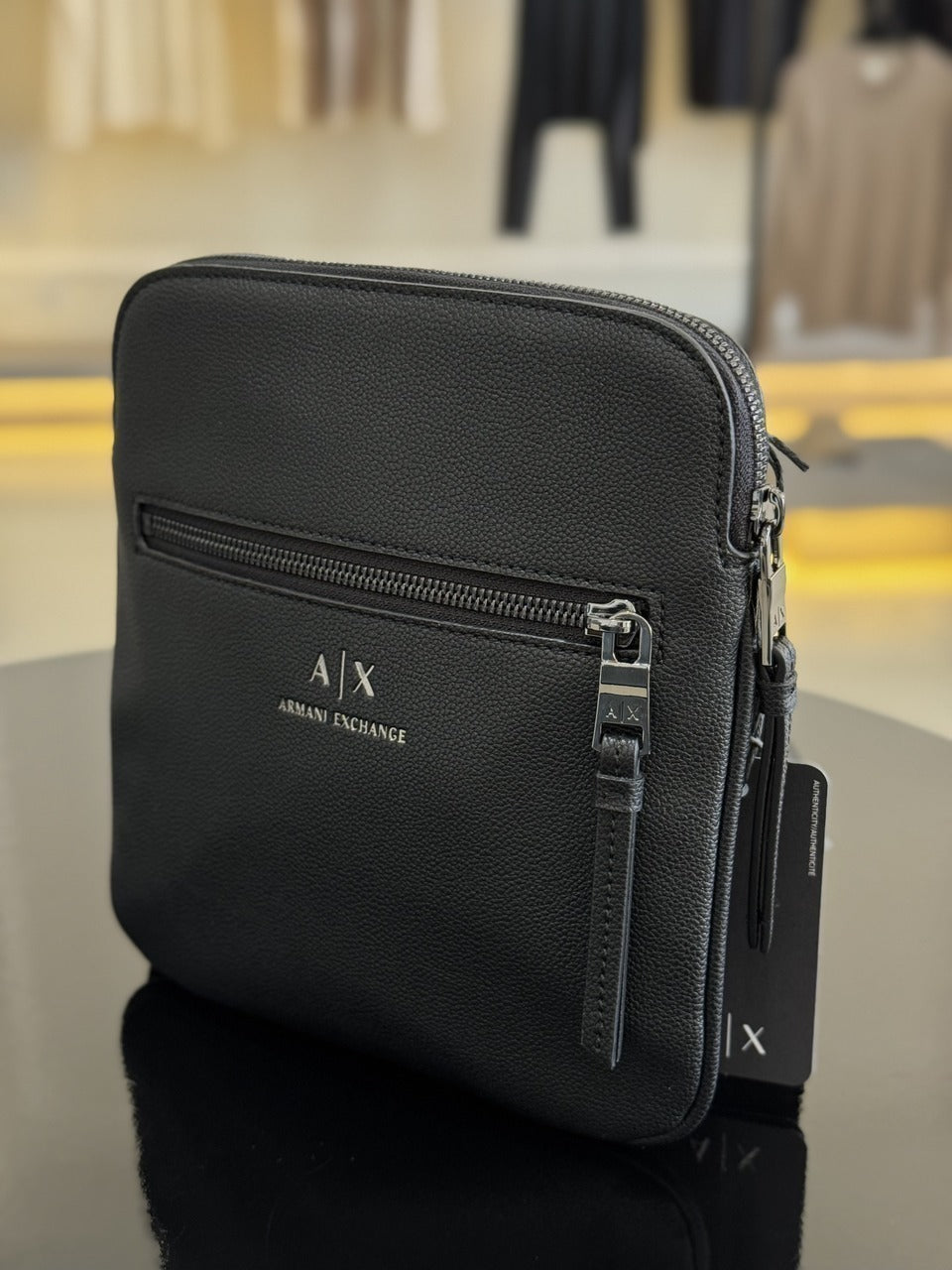 Bolsa Armani Exchange Dino Transversal Fina Masculino