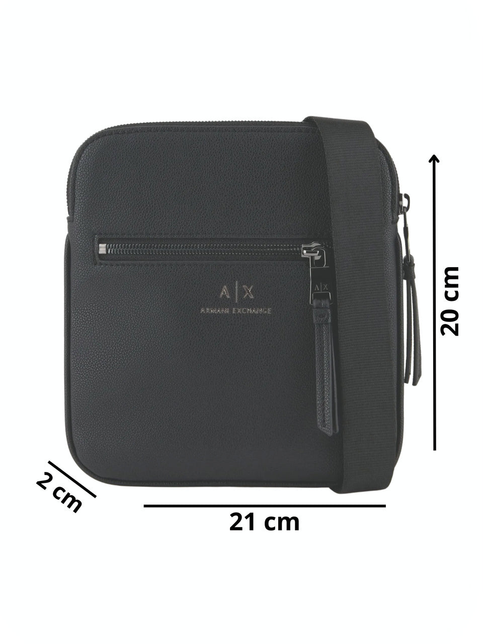 Bolsa Armani Exchange Dino Transversal Fina Masculino
