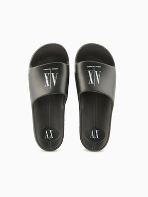 Slide Armani Exchange Bubble com Logo Masculino