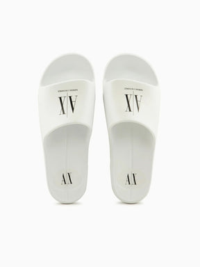 Slide Armani Exchange Bubble com Logo Masculino