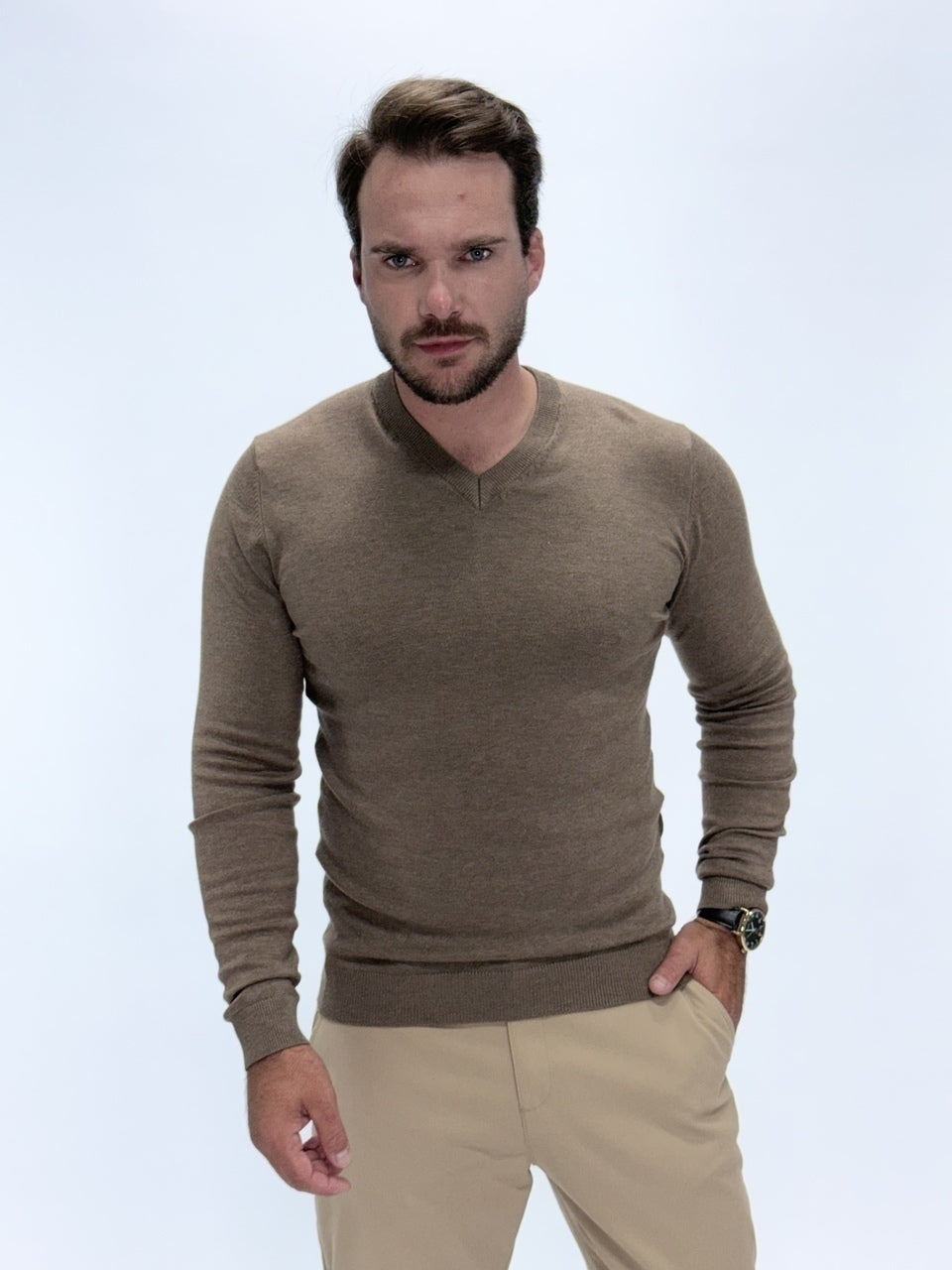 Sueter Impire Tricot Gola V Masculino