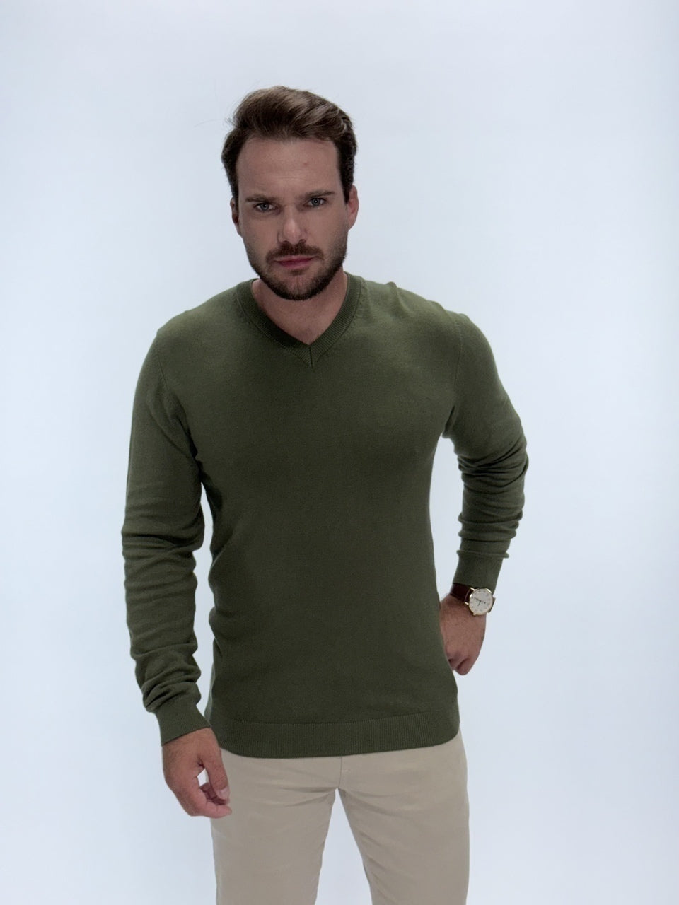 Sueter Impire Tricot Gola V Masculino