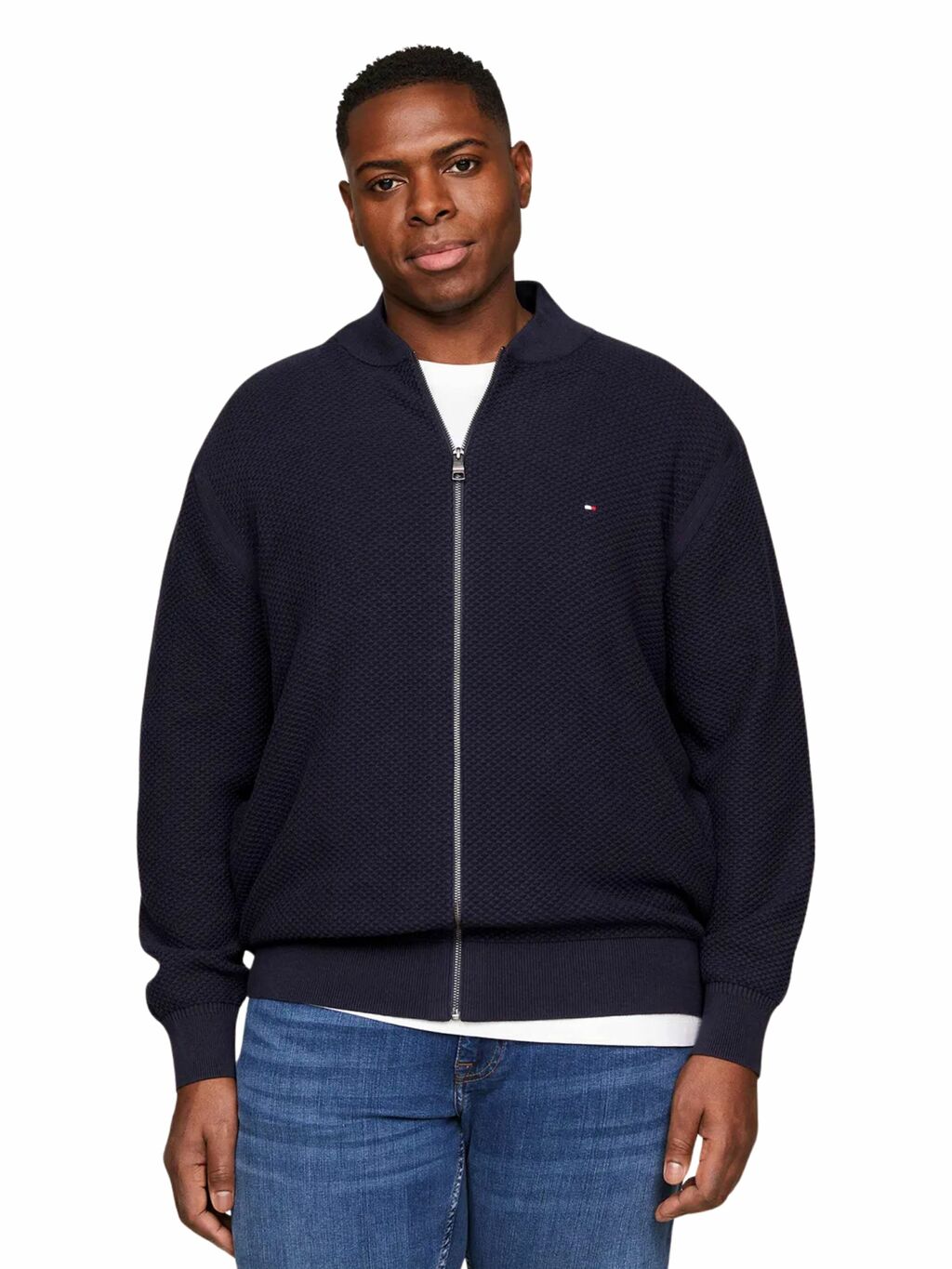 Jaqueta Tommy Hilfiger Tricot com Zíper Masculino