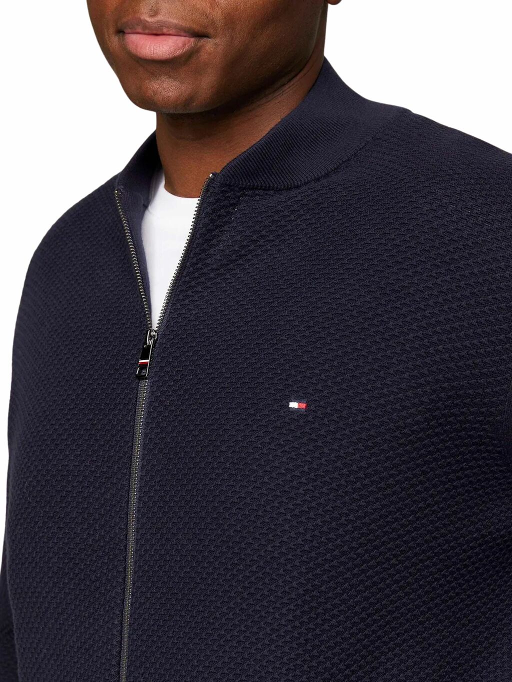 Jaqueta Tommy Hilfiger Tricot com Zíper Masculino