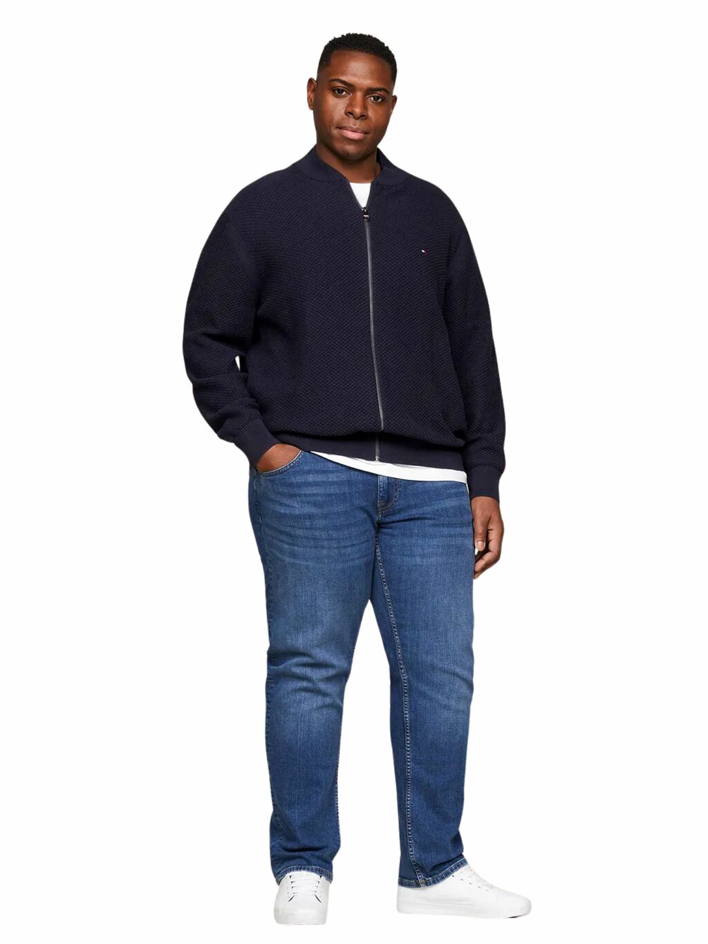 Jaqueta Tommy Hilfiger Tricot com Zíper Masculino