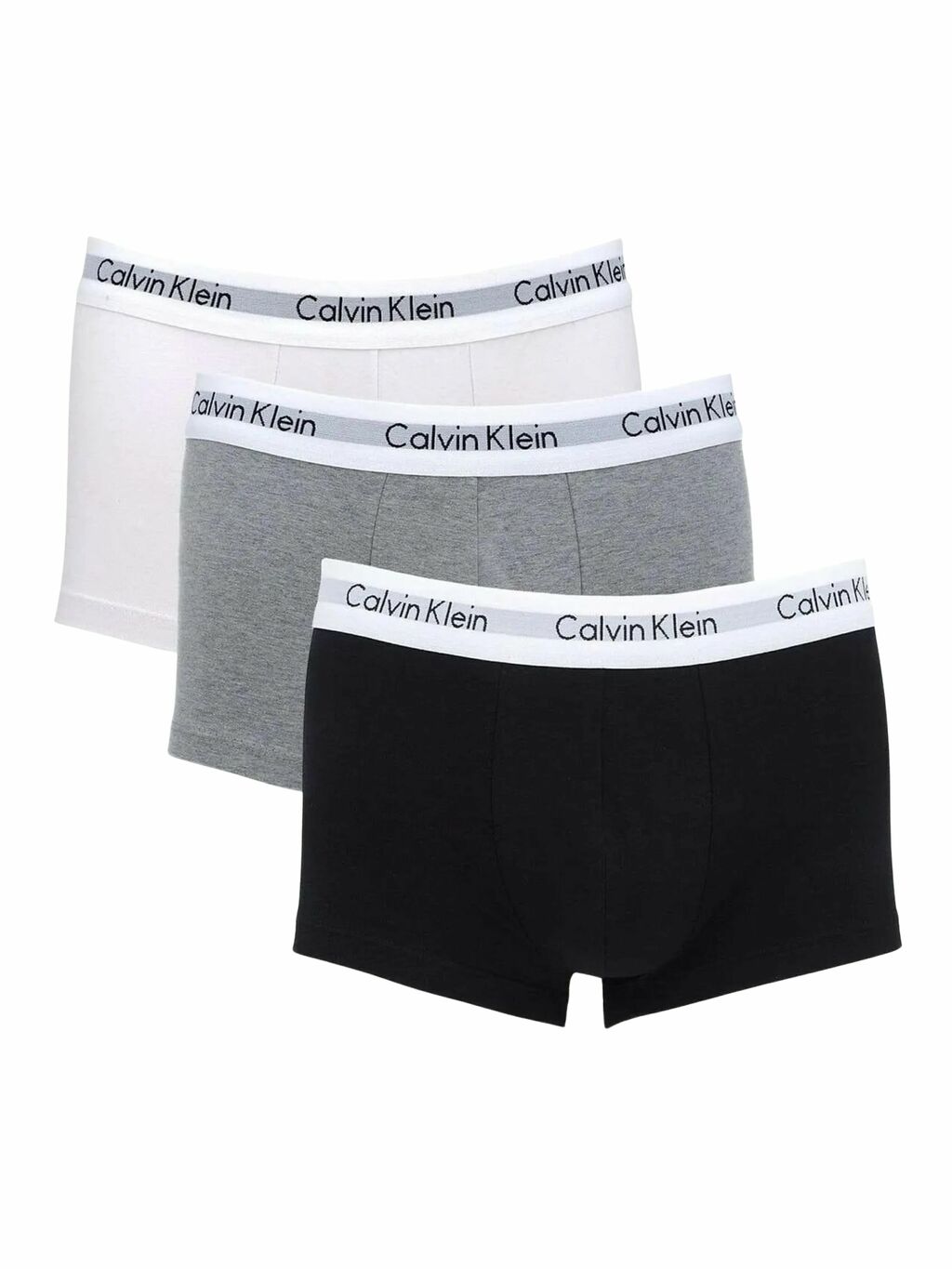 Cueca Calvin Klein Kit com 3 Peças Masculino Preto / Branco e Cinza