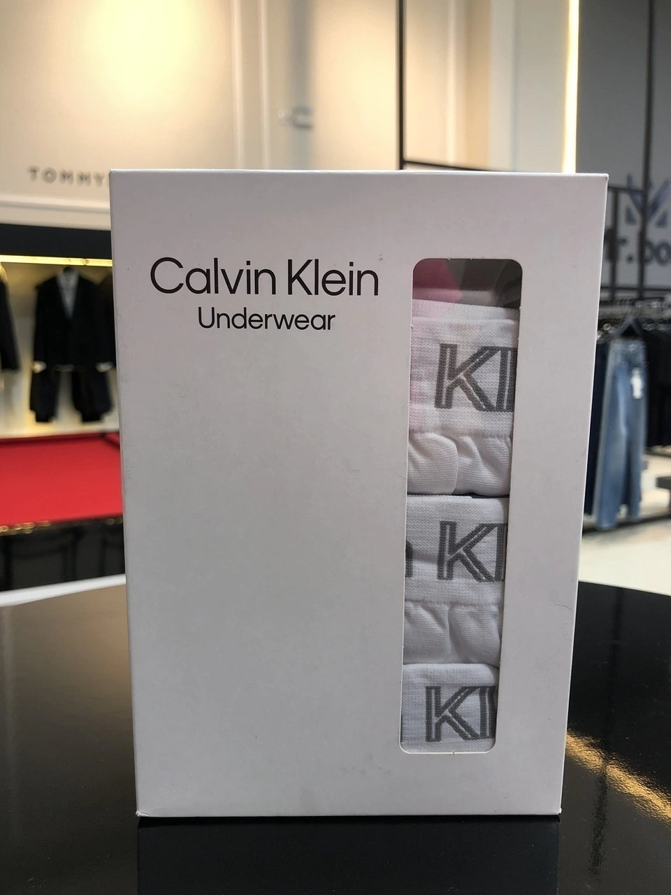 Cueca Calvin Klein Boxer Kit com 3 Peças Sem Custura Masculino Branco